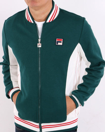 Fila Vintage Settanta Pro Badge Trainingsjacke Racing Green