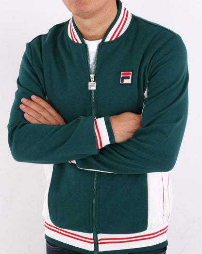 Fila Vintage Settanta Pro Badge Trainingsjacke Racing Green