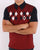 Gabicci Vintage Woodward Polo Navy/Red