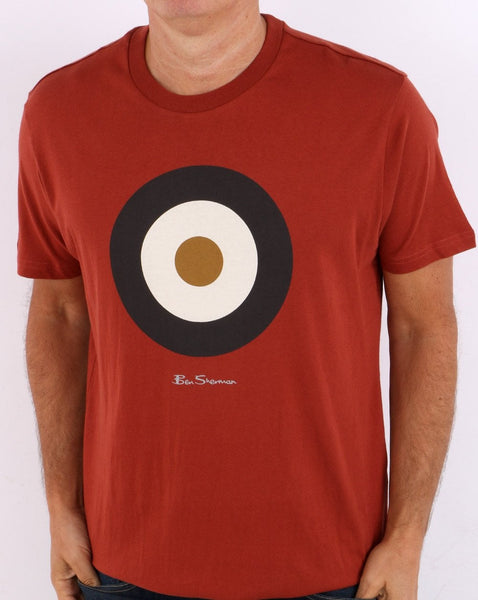 Ben Sherman Signature Target T-shirt Dark Orange