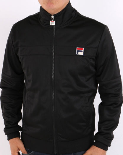 Fila Vintage Vilas 80er Trainingsjacke Schwarz