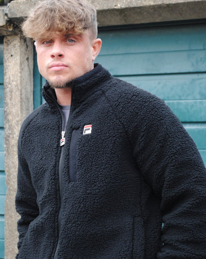 Fila Vintage Yuri Sherpa Fleece Schwarz