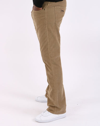 Lois Bootcut Nadelcord Sand