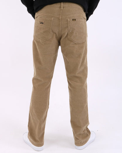 Lois Bootcut Nadelcord Sand