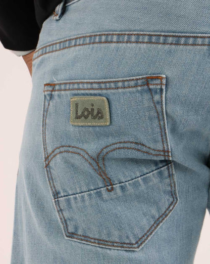 Lois Sierra – Regular Slim Jeans in gebleichter Waschung