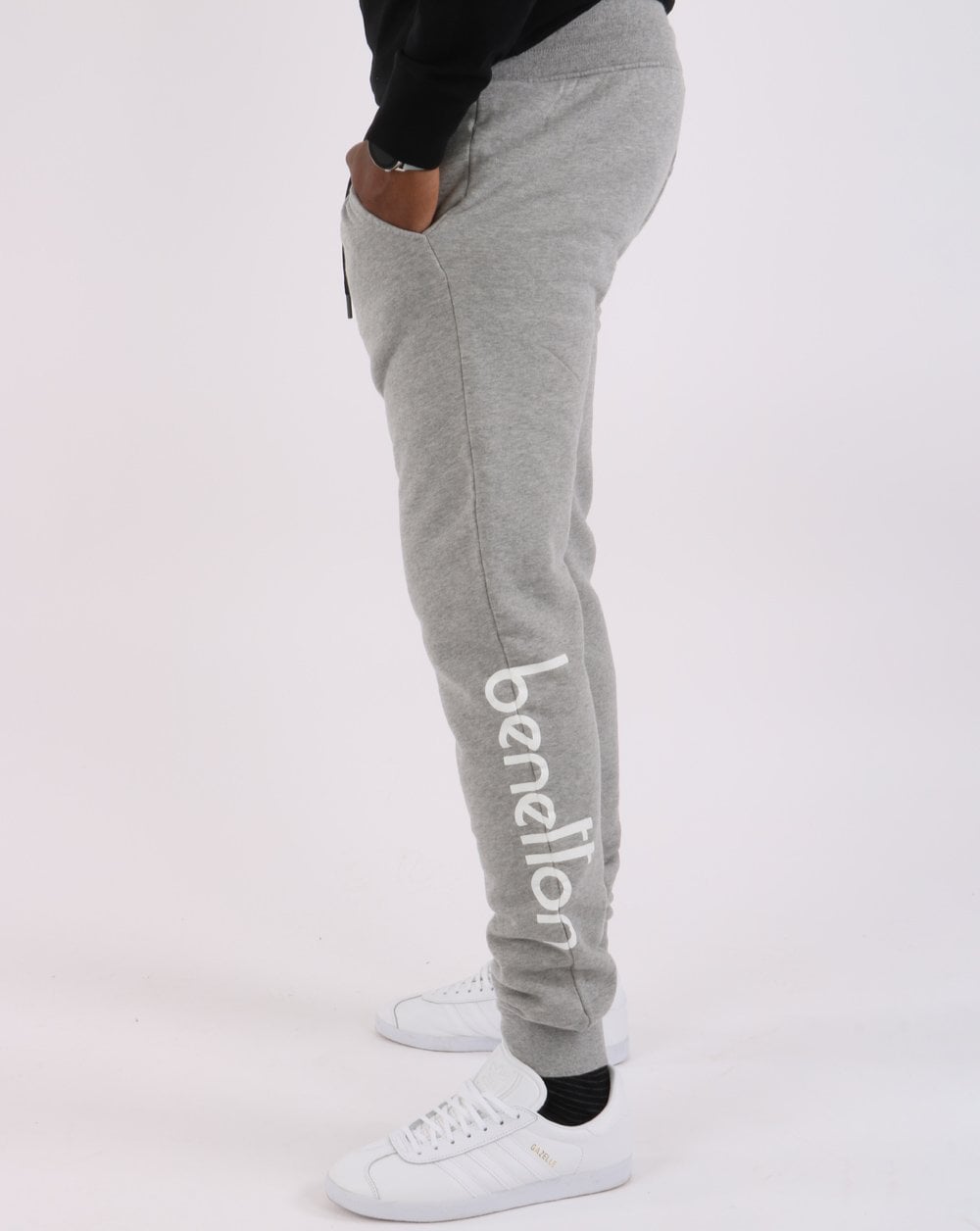 Benetton DNA Logo Jogger Grau
