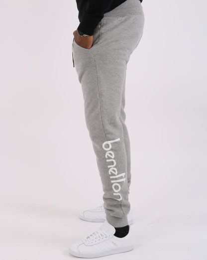 Benetton DNA Logo Jogger Grau