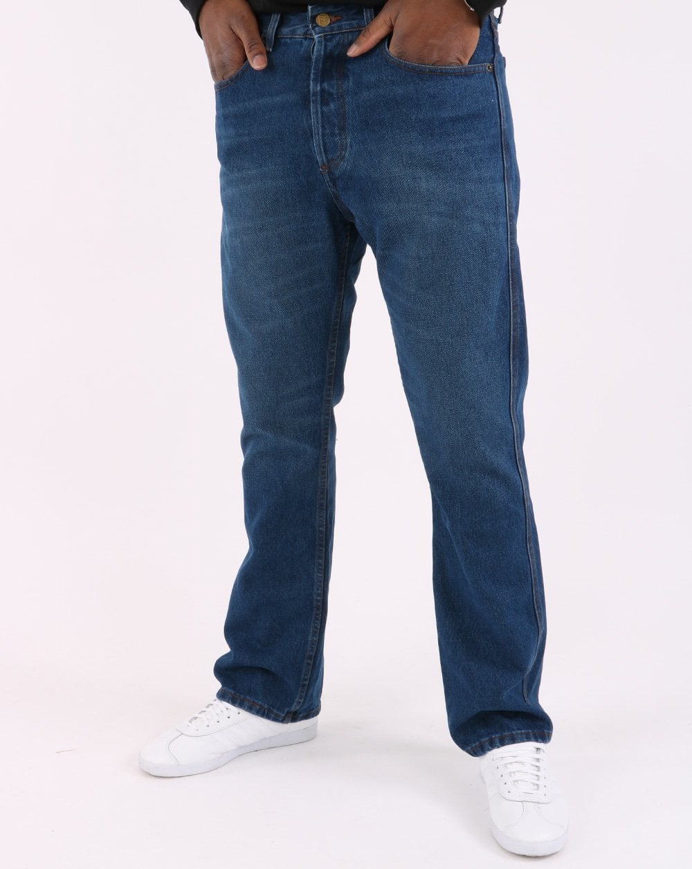 Lois Bootcut-Jeans in dunklem Stein
