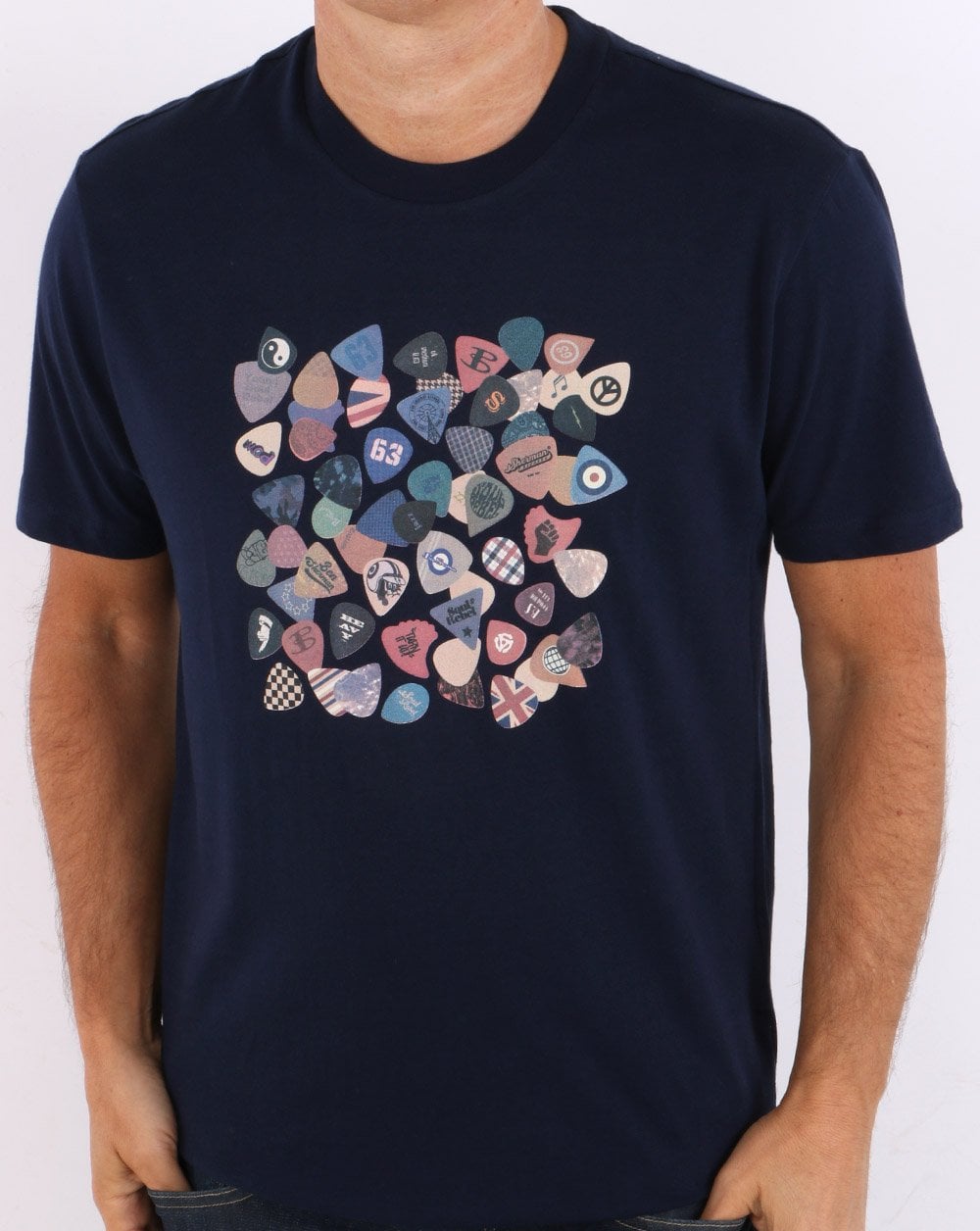 Ben Sherman Vintage Plektrum T-Shirt Marineblau