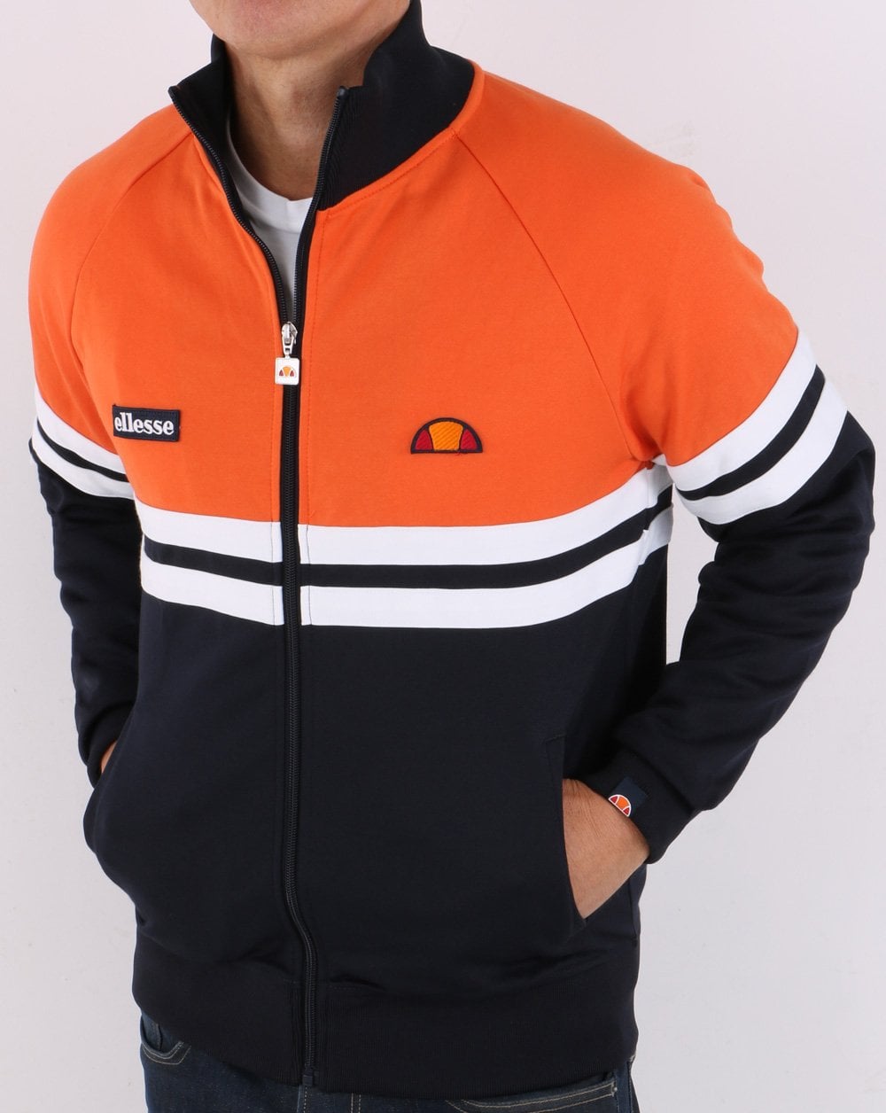 Ellesse Rimini Track Top Marine/Orange