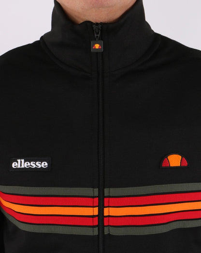 Ellesse – 5-Streifen-Trainingsjacke „80S Elite“ in Schwarz