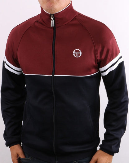 Sergio Tacchini Orion Trainingsjacke Burgunderrot/Marineblau