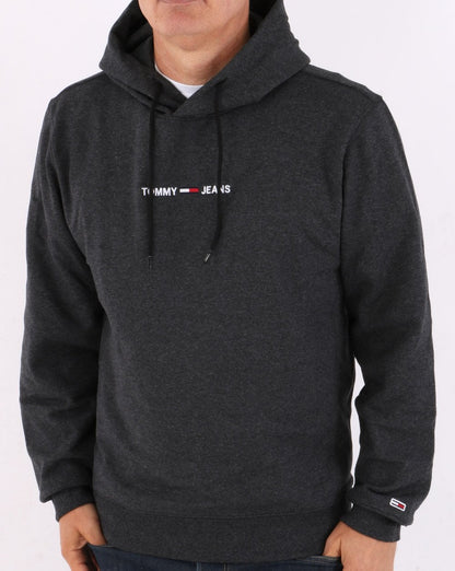 Tommy Jeans – Schwarzer Hoodie mit Logo