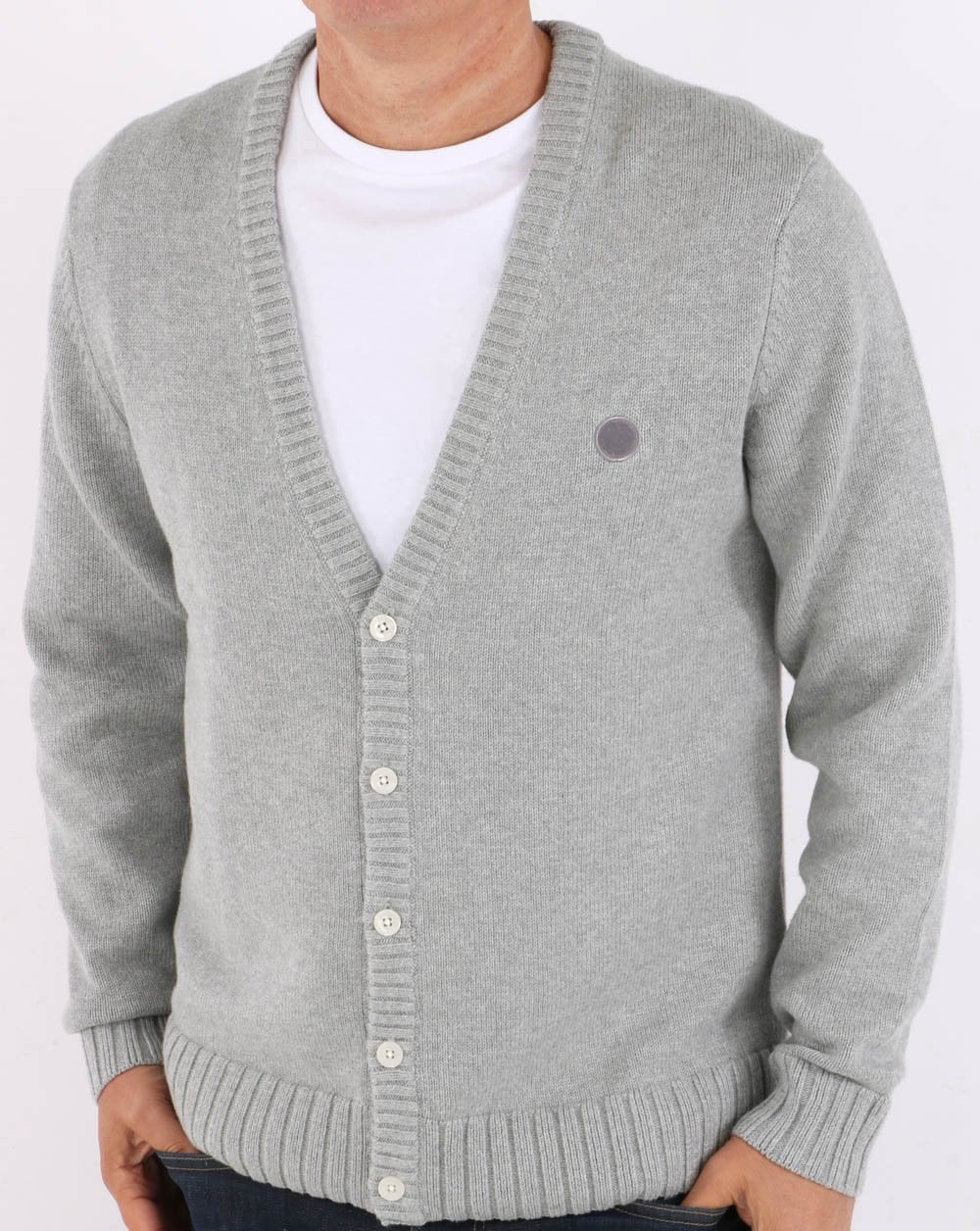 Pretty Green Strickjacke Grau