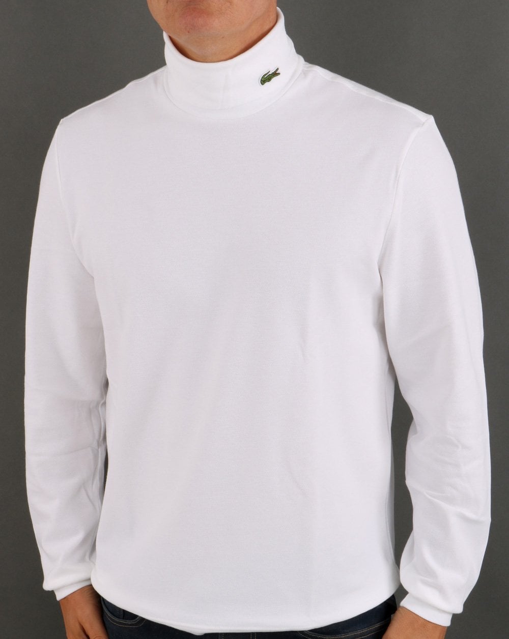 Lacoste Rollkragen Weiß
