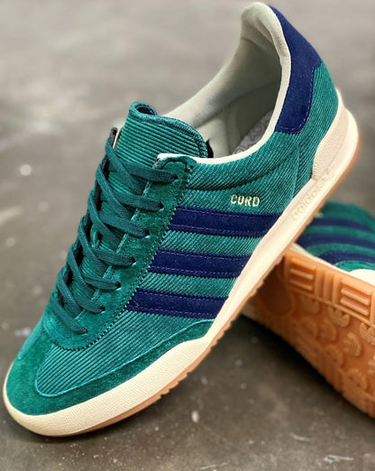 Adidas Cord-Sneaker Grün/Marineblau