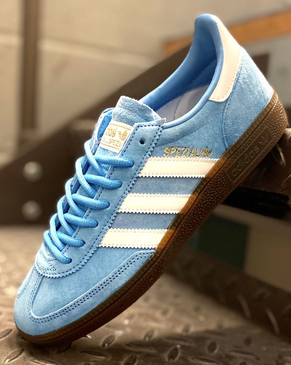 Adidas Spezial Trainer Himmelblau/Weiß