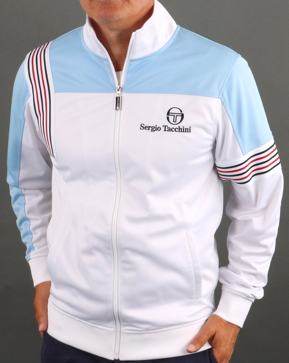 Sergio Tacchini Wilander Trainingsjacke Weißer Himmel