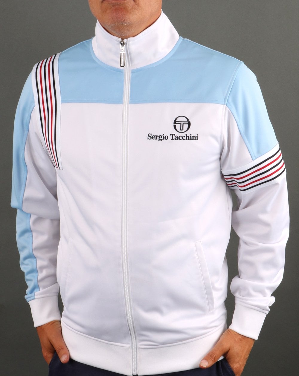 Sergio Tacchini Wilander Trainingsjacke Weißer Himmel