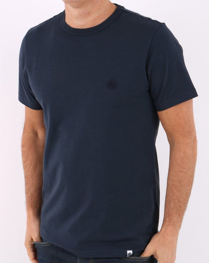 Pretty Green Altair Bio-T-Shirt Marineblau