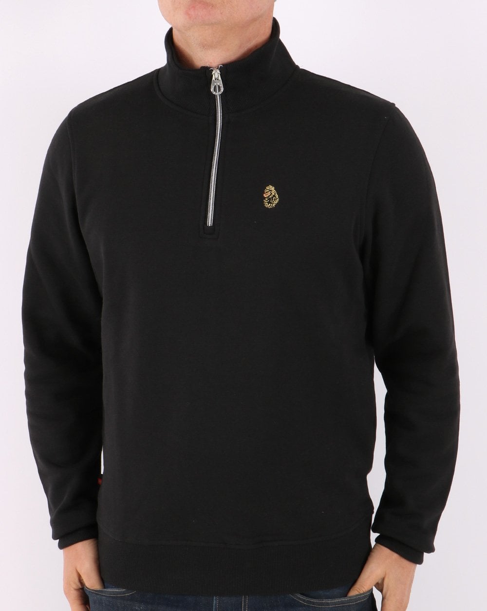 Luke Sport – Sydney – Sweatshirt mit 1/4-Reißverschluss, Schwarz