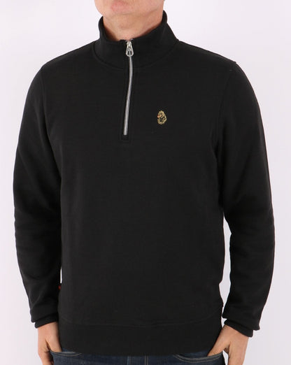 Luke Sport – Sydney – Sweatshirt mit 1/4-Reißverschluss, Schwarz