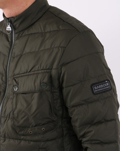 Barbour International Winter Chain Steppjacke Salbeigrün