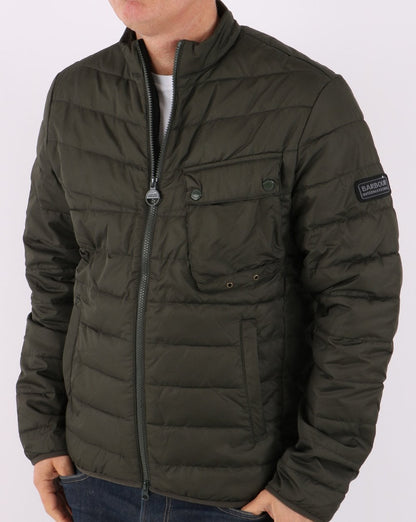 Barbour International Winter Chain Steppjacke Salbeigrün