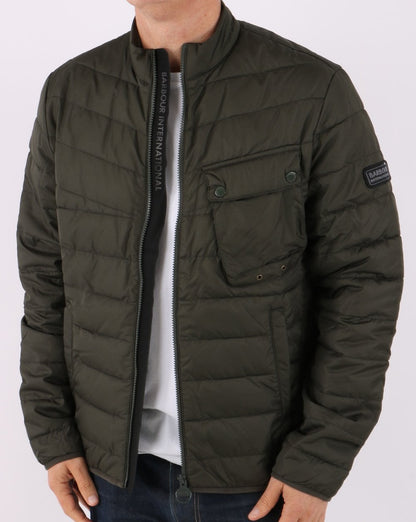 Barbour International Winter Chain Steppjacke Salbeigrün