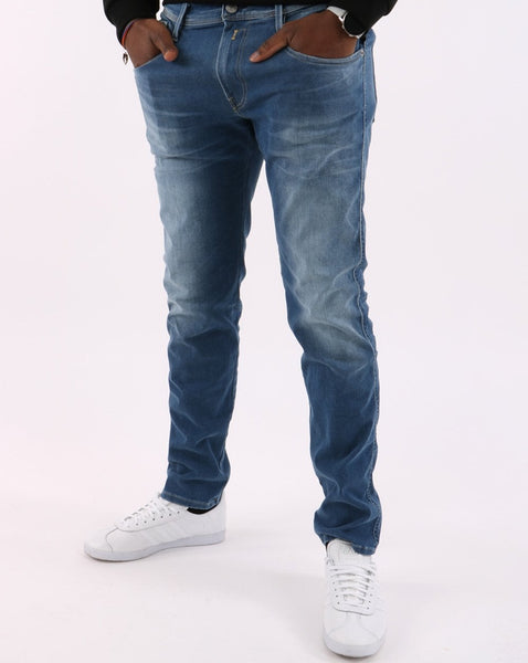 Replay Anbass Hyperflex Re-used Jeans Medium Blue