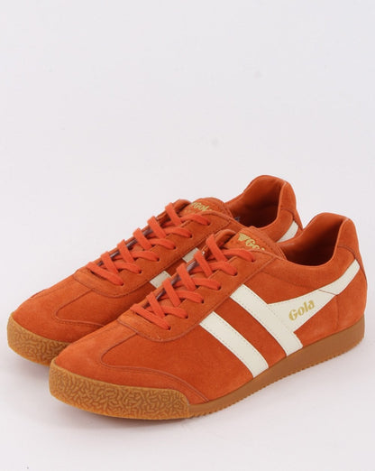 Gola Harrier Wildleder-Sneaker Orange/Weiß