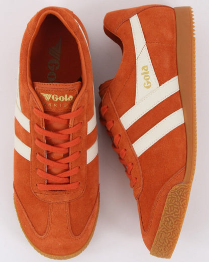 Gola Harrier Wildleder-Sneaker Orange/Weiß