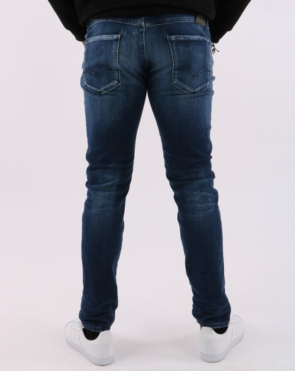 Replay Anbass Hyperflex Jeans Weißtöne - Blau