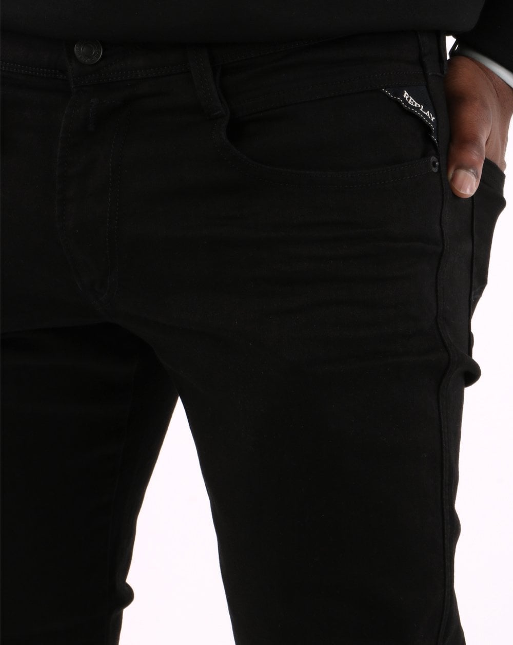 Replay Anbass Jeans Schwarz