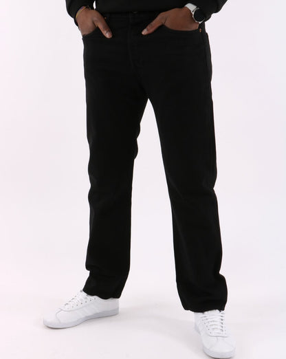 Levi's – 501 Original – Schwarze Straight-Fit-Jeans