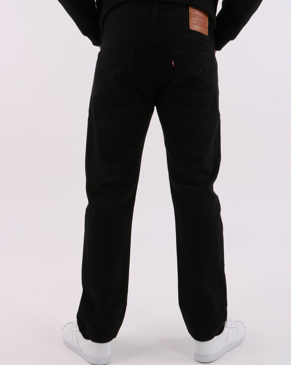 Levi's – 501 Original – Schwarze Straight-Fit-Jeans