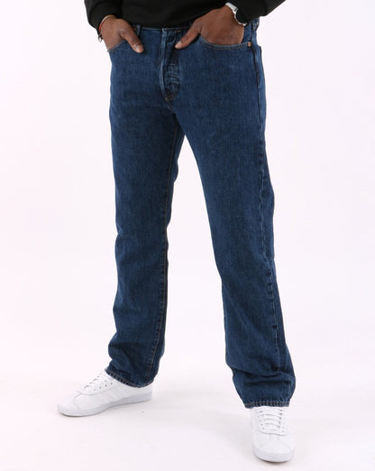 Levis 501 Straight Fit Jeans in Rinse-Waschung