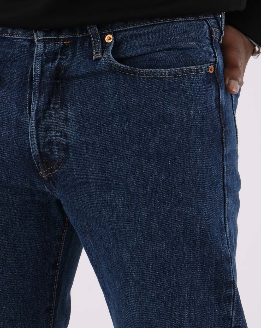 Levis 501 Straight Fit Jeans in Rinse-Waschung