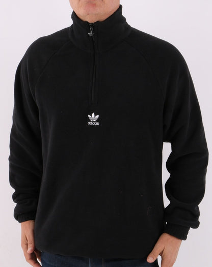 Adidas Originals Trefoil Half Zip Fleece Schwarz