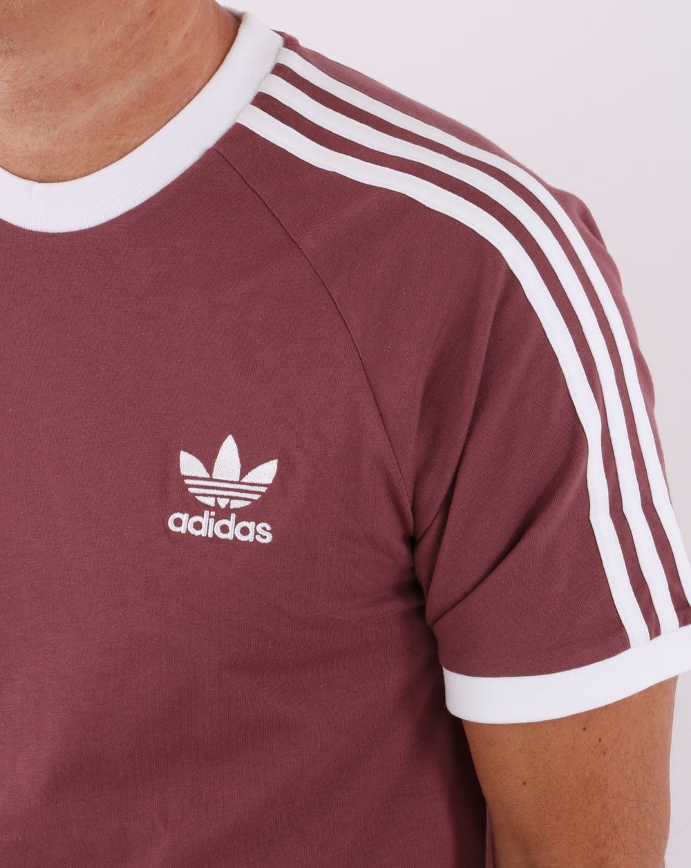 Adidas Originals 3-Streifen T-Shirt Quiet Crimson