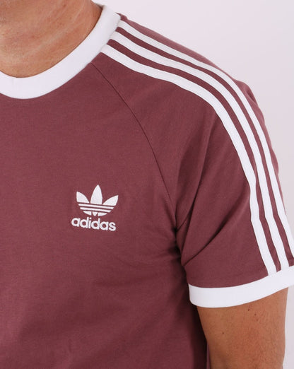 Adidas Originals 3-Streifen T-Shirt Quiet Crimson