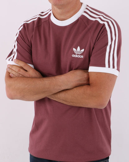 Adidas Originals 3-Streifen T-Shirt Quiet Crimson