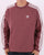 Adidas Originals 3 Stripes Crew Sweat Quiet Crimson