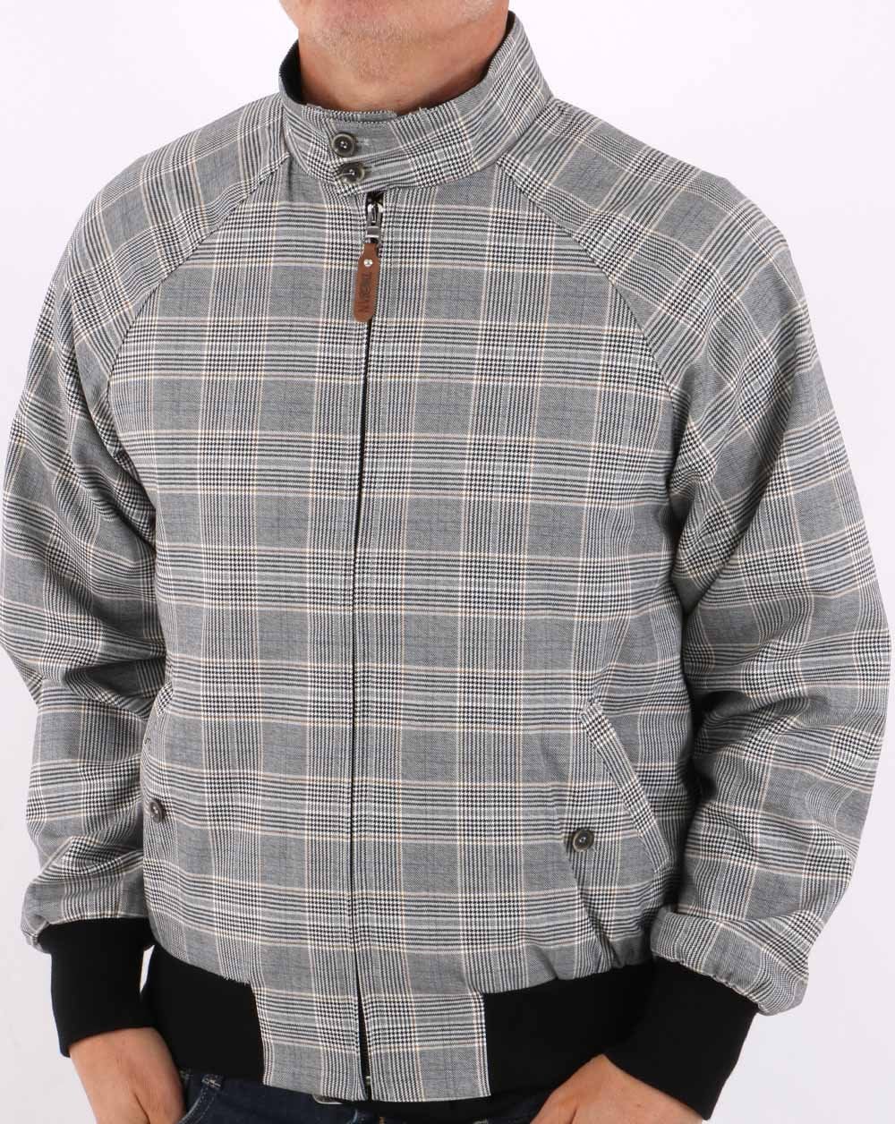 Harrington-Jacke Trojan Check Schwarz