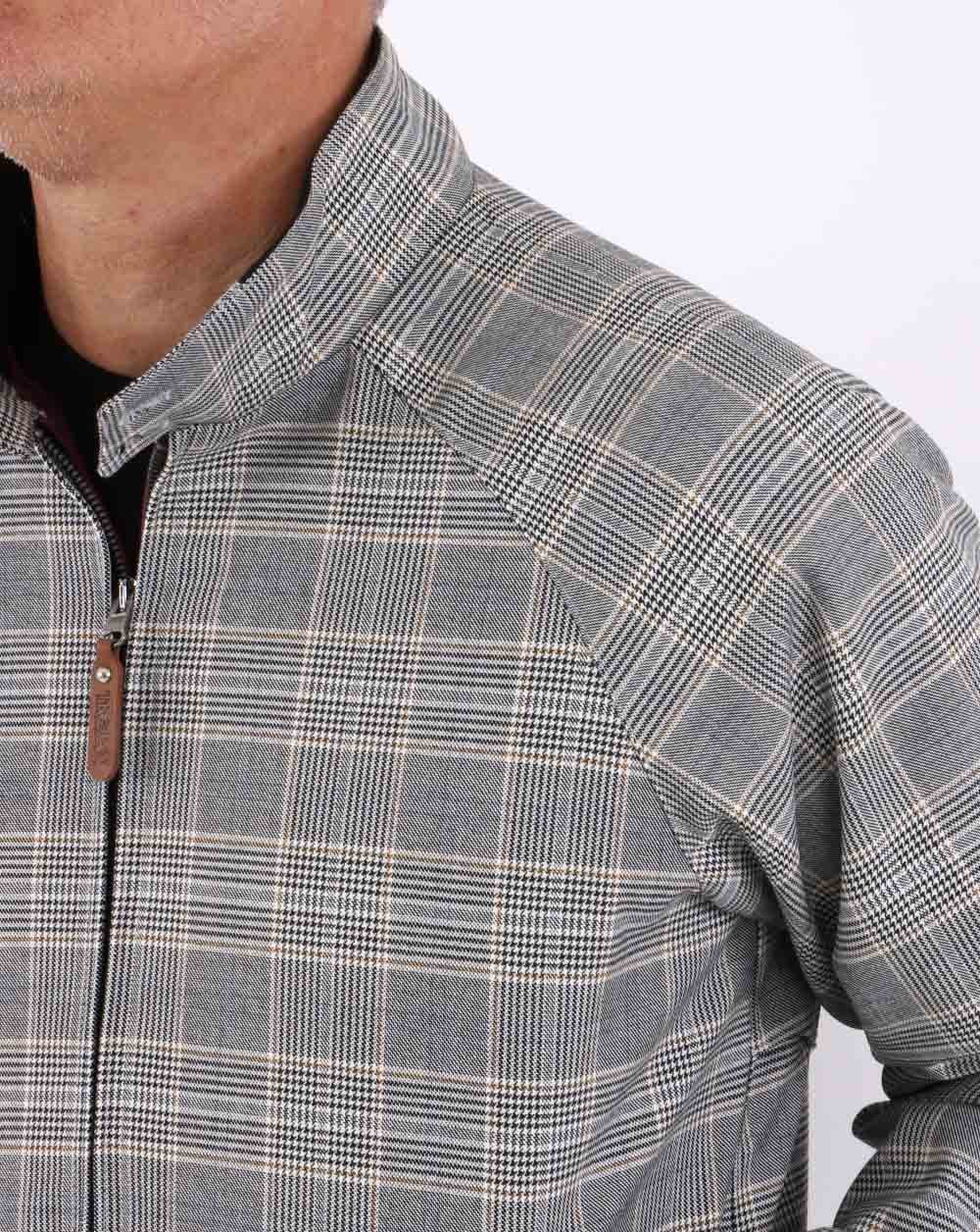Harrington-Jacke Trojan Check Schwarz