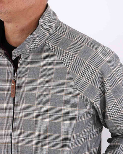 Harrington-Jacke Trojan Check Schwarz
