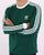 Adidas Originals 3 Stripes LS T Shirt Collegiate Green