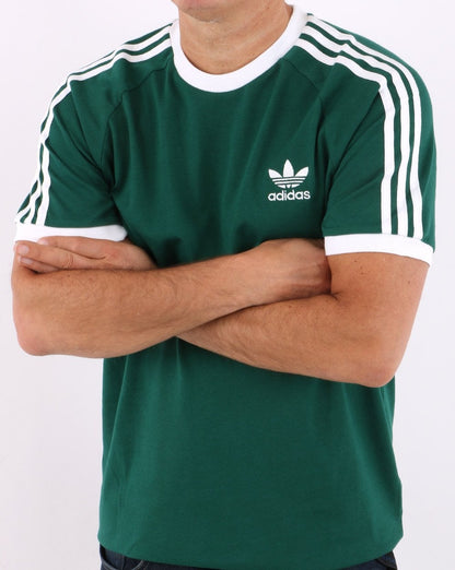 Adidas Originals 3-Streifen-T-Shirt Collegiate Green