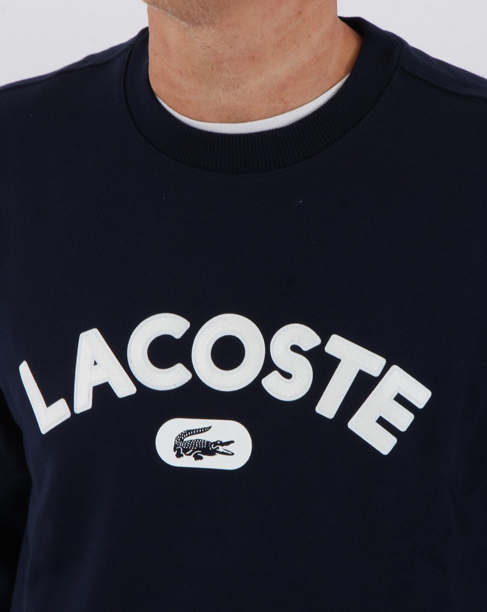 Lacoste Logo Sweatshirt Marineblau