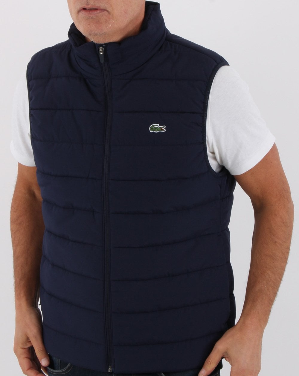 Lacoste Kapuzenweste Marineblau